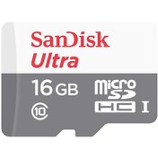 Resim 16 GB Sandisk Ultra SDSQUNS-016G-GN3MN MicroSDHC Class 10 UHS-I Hafıza Kartı CLASS 10.. ORJİNAL KUTU..HEMEN KARGO..