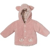 Resim Andy Wawa Kız Bebek Leopar Desenli Pembe Yumuşak Mont Ac22078rep 