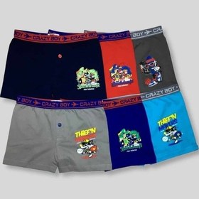 Resim Tutku Çocuk Boxer 6'lı Paket Kombin 