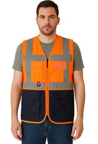 Resim Armadillo Abisko Executive Reflektörlü İş Güvenliği Yeleği - Yüksek Görünürlüklü, Çok Cepli, Dayanıklı ve Fonk 