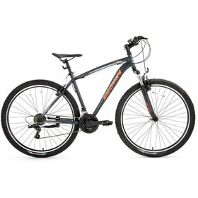 Resim Bisan Leon Dağ Bisikleti 48 Cm V 27.5 Jant 21 Vites Neon Mat G... Gri - Turuncu 