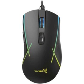 Resim Turbox New Desing Tr-M5 3200DPI USB Kablolu Siyah Gaming Optik Mouse Rgb 