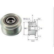 Resim VALEO 588003 ALTERNATÖR KASNAĞI SCUDO DUCATO / 206 207 307 308 PA 