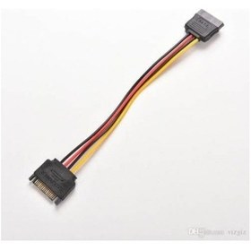 Resim 30 Cm Sata Power Uzatma Kablosu Dişi Erkek Sata Power Uzatma Kablosu Erkek Dişi Sata Power Kablo 