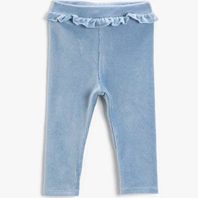 Resim Kız Bebek Beli Fırfırlı Tayt Pamuklu 