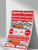 Resim Sticker Market Sticker Seti Düz Yüzeyler Için A4 Boyutu Çıkartma Etiket Seti 