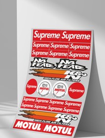 Resim Sticker Market Sticker Seti Düz Yüzeyler Için A4 Boyutu Çıkartma Etiket Seti 