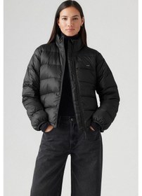 Resim Levi's Oversize Crop Şişme Ceket - Minimalist Tarz Siyah 