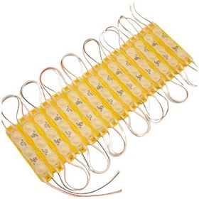 Resim 20 Adet 12 Volt 1.5 Watt 3 Lensli Amber 2835 Smd Led Modül Ip65 Modül 