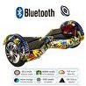 Resim Citymate Smart Balance Elektrikli Kaykay Hoverboard 8.5" Akıllı Dengeli Ledli Bluetooth Hoparlörlü Grafiti 