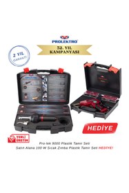 Resim Prolektro Hediyeli Tamir Paketi- Pro-lek 9000 Plastik Tamir Seti 100 W Sıcak Zımba Plastik Tamir Seti 
