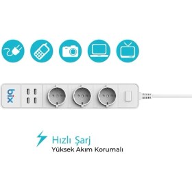 Resim Soi Home Vtn Bp-01 Wifi Yüksek Akım Korumalı Hızlı Şarj Özellikli Akıllı Priz 