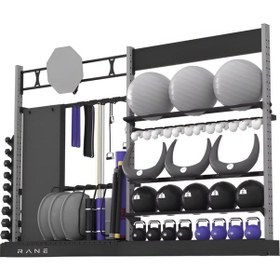 Resim Rane Bosu Topu Pilates Topu Bulgarian Bag Kettlebell Çok Yönlü Kullanımlı Stand 