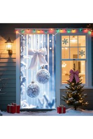 Resim PROMISEBACKDROP2 190x75cm Lastikli kapı süsü, Kumaş kapı giydirme, Christmas decor, Yılbaşı, Okul etkinlik kapı süsü 