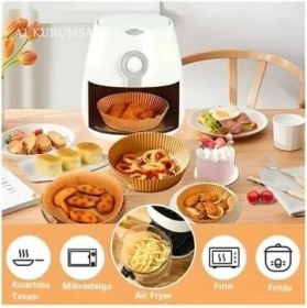 Resim Mcreative Kurumsal Airfryer Pişirme Kağıdı, Fritöz Pişirme Kağıdı 50 Adet 