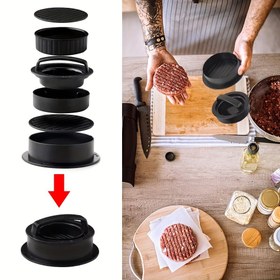 Resim 1 Set, RV Mutfak için, Burger Presi, Patty Presi, Cheeseburger Presi, Yaratıcı Burger Presi, Non-Stick Hamburger Presi, Et Peyniri Sebze için Patty Maker Kalıp 