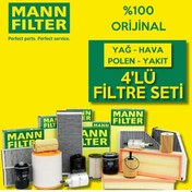Resim Peugeot 206 1.6 Mann-Filter Filtre Bakım Seti 1998-2007 4Lü 553114798 
