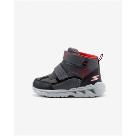 Resim Skechers Magna - Lights Küçük Erkek Çocuk Gri Işıklı Bot 401504N Ccbk Gri 