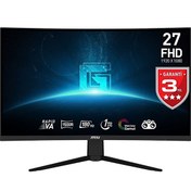 Resim MSI G27C3F 27" 1920x1080 180 Hz 1 MS HDMI DP 1500R Curved LED Oyuncu Monitörü 
