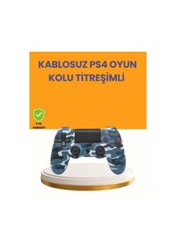Resim Ps4 Kablosuz Oyun Kolu Gecikmesiz Bağlantılı Ergonomik Tasarımlı 