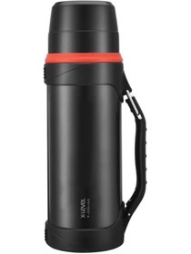Resim AyrStore X-Level X-Juglarge Paslanmaz Çelik Termos 1200ml Seyahat Termosu 1.2L (Siyah) 