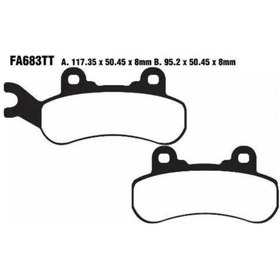 Resim Ebc Fa683tt Can-am Defender/maverıck Ön Sag Offroad Fren Balatası 