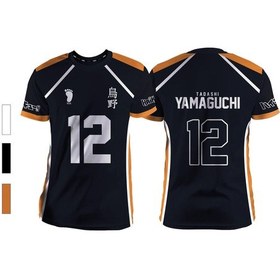 Resim Snapbuy2024 Yaz Erkek Anime Voleybol Unisex T-shirt Kısa Kollu Spor Modaturkuaz Turkuaz 