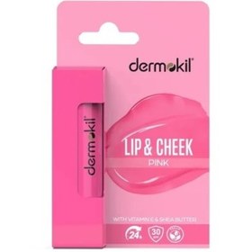 Resim Dermokil Renkli Dudak ve Yanak Nemlendirici Bakım Kremi Spf30-Pink 