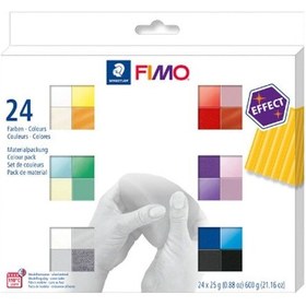 Resim Staedtler Fimo Effect Modelleme Kili Seti 24 Renk 