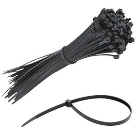Resim Kablo Bağı Siyah 25cm 3.6mm Plastik Cırt Kelepçe Naylon 100 Adet Jameson Jkb-3625s 