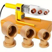 Resim 1/3 adet PPR Boru Kaynak Bağlantı Başlığı - Ergonomik Tutma Saplı Alüminyum Alaşımlı Profesyonel Boru Kaynak Aracı, 1/2", 3/4" ve 1" Borular için Uygun, Tesisat ve HVAC Kurulumu için İdeal, Silindirik Tasarım, Hassas Mühendislik, Dayanıklı Yapı 