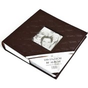 Resim BF 15 x 21 CM 100'lük Deri Pencereli Fotoğraf Albümü 