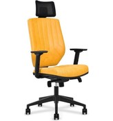 Resim Koltukstilim Fusion Yellow Deri Yönetici Koltuğu Sarı 