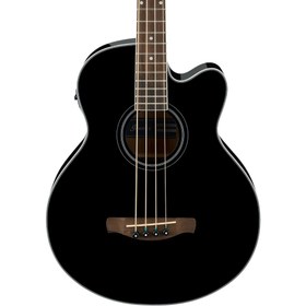 Resim Ibanez AEB8E AEL Serisi Akustik Bas Gitar - Black High Gloss 