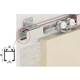 Resim Albatur 7310 Alüminyum Üst Ray Profil 2 Mt 