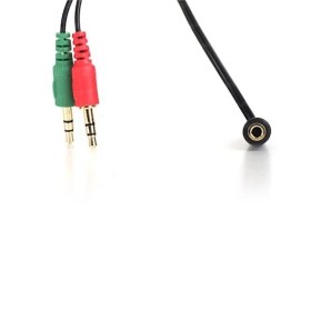 Resim Dark 2x3.5mm Stereo Erkek - 3.5mm Stereo Dişi Y Kablo (DK-CB-AUC02) 
