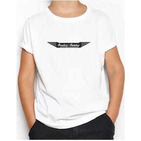 Resim Austin Healey Logo Beyaz Çocuk Tişört Beyaz 