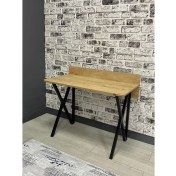 Resim Hey Modüler Mobilya Hey Rüya Çalışma Masası Safir Siyah Ayak 