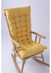 Resim Altınpamuk Lüx Sallanan Sandalye Minderi Selen Bağcıklı 120X50Cm (Sadece Minder) 