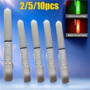 Resim CR425 Pil Olmadan Gönderilen Yeni Balıkçılık Elektronik Kamış Işıklı Çubuk, LED Çıkarılabilir Şamandıra Gece Balıkçılığı Aksesuarları - 2/5/10 Adet 