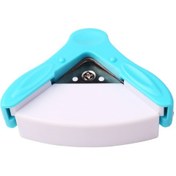 Resim Vkemall Mavi Mini Taşınabilir Köşe Kesici - 5mm Yarıçaplı Fotoğraf Kartvizit Köşe Yuvarlatıcı Aleti 