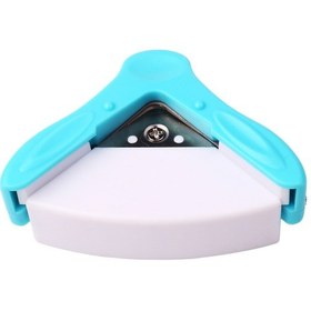 Resim Vkemall Mavi Mini Taşınabilir Köşe Kesici - 5mm Yarıçaplı Fotoğraf Kartvizit Köşe Yuvarlatıcı Aleti 
