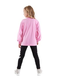 Resim Denokids Leo Kız Çocuk Tayt T-shirt Takım Çok Renkli 