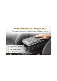 Resim Volkswagen Polo Life Kapitoneli Araç Kolçak Kol Dayama Minderi Siyah Şhn 