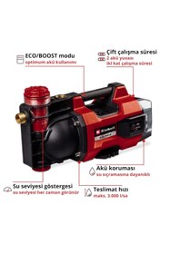 Resim Hype Store Akülü Bahçe Pompası AQUINNA 18/30 F LED Power X-Change (18 V, Maks. 3000 L/h Su Aktarımı, 2 Akü Yuva 