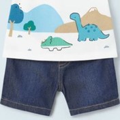 Resim Mayoral Erkek Bebek Tişört Denim Şort 2 Li Set 1268 