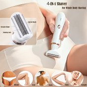 Resim Kadınlar için 4'ü 1 arada Elektrikli Tüy Alma Cihazı, USB Şarj Edilebilir, Mekanik Tıraş, Cilde Nazik, Bikini, Kaş, Burun, Bacaklar için İdeal, Taşınabilir Çok Fonksiyonlu Tıraş Makinesi, Lazersiz, 500mAh Pil, Tüm Vücut Tıraşı için Uygun 