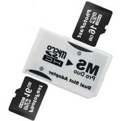Resim Createtech 5pcs Psp Hafıza Kartı Kollu Çift Tf Kart Ms Memory Stick 64gb'a Kadar Destekler 