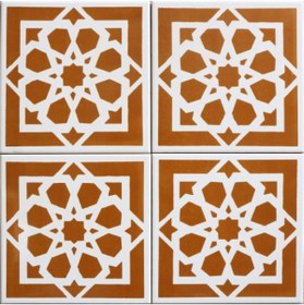 Resim Kütahya Çini Yapı Tasarım Ac101 20x20 Cm 4 Adet Çini Karo 