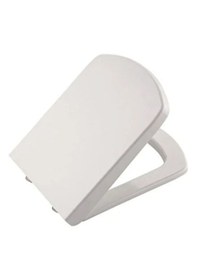Resim Kare Yavaş Kapanan Klozet Kapağı Amortisörlü Kapak Hijyenik Kapak Üstten Montajlı Kare Klozet Kapak Beyaz 